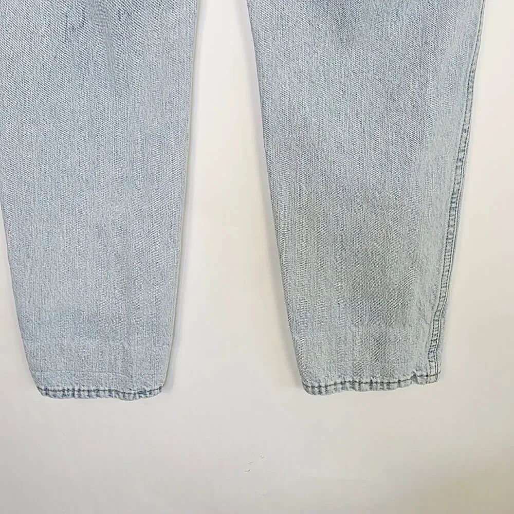 Banana Republic High Rise Straight Jeans 27/4 Petite Light Wash Momcore Denim